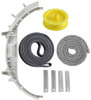 Hotpoint NBXR463EB3WW OEM Compatible Dryer Drum Bearing Belt Felt Slides Pulley Kit