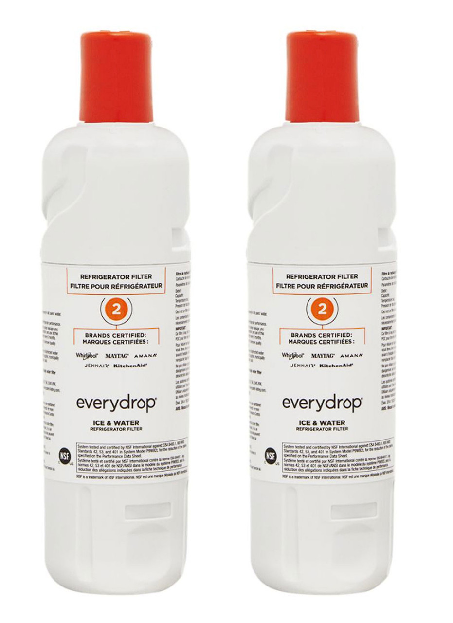 KitchenAid KRMF706ESS05 Genuine Refrigerator Water Filter (2 Pack) 