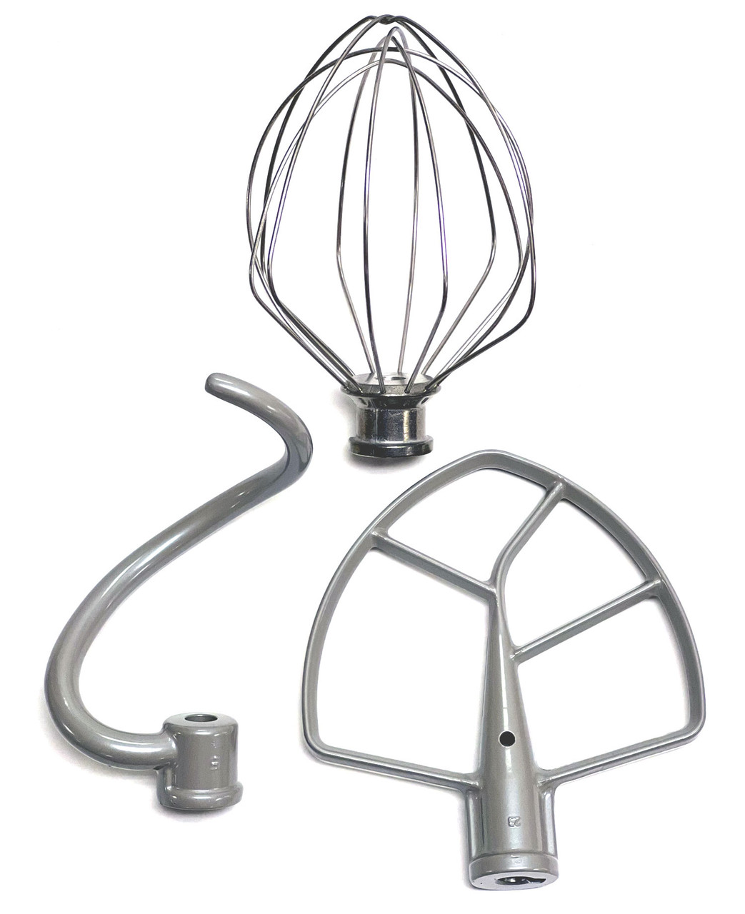 KitchenAid Stand Mixer 3 Piece Replacement Set; Flat Beater Dough Hook Wire Whip