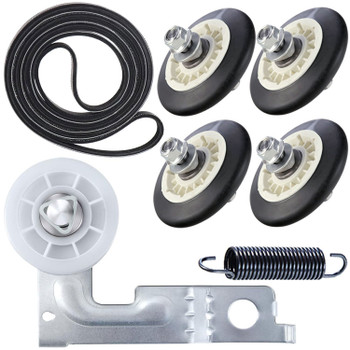 Kenmore 79681462910 Dryer Belt Idler Pulley Rollers Shafts Kit