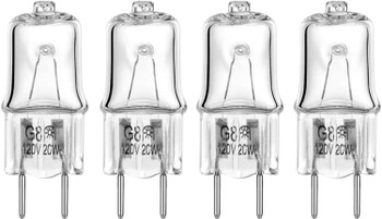 GE JVM1851SH04 Microwave G8 20W 120V Light Bulb (4 Pack)