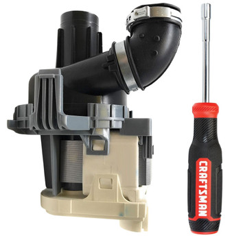 Dishwasher Circulation Pump Motor with Install Tool That Fits Whirlpool WDF560SAFW0