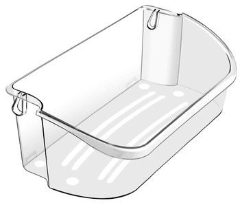 Frigidaire FRS26TS6DW5 Refrigerator OEM Compatible Upper Gallon Door Shelf Clear Bin
