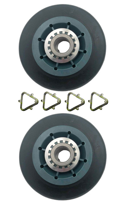 11086160800 Dryer Heavy Duty Drum Support Rollers (2 Pack)