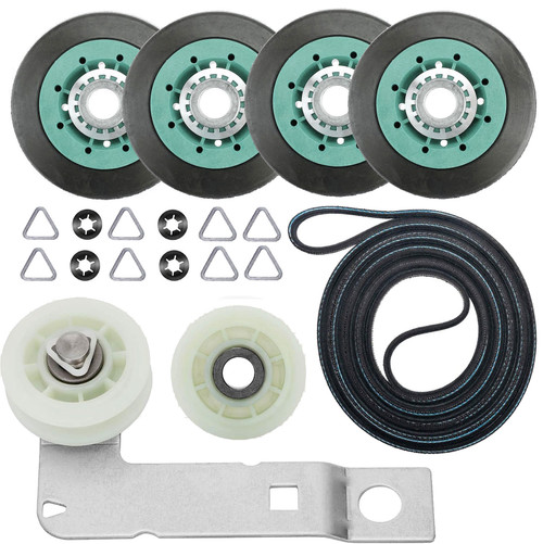 11065962400 Kenmore Dryer Roller Belt Pulley Bracket Kit