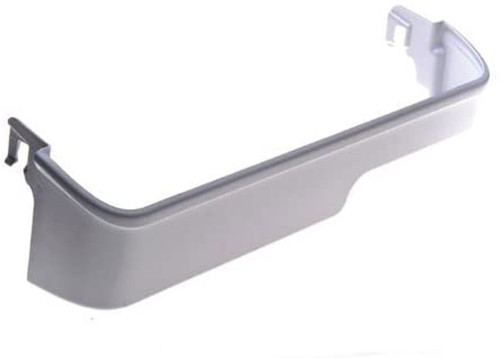 Y FRT18GS6AQ0 Frigidaire Refrigerator Door Bin Bar - Genuine OEM FRT18GS6AQ0 Frigidaire Refrigerator Shelf Door Bin Retainer Bar, White In Color.  This is generally used as the middle shelf for the fresh food section door.  Approximate size 24 1/4 X 3 3/4 inches. - Genuine OEM