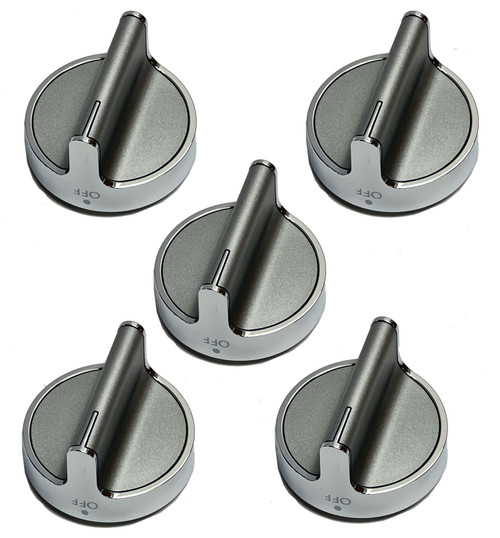 WFG714HLAS1 Whirlpool Range Oven Burner Knobs (5 Pack)