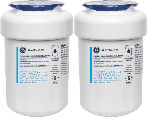GE ESS25KSTISS Genuine Refrigerator Water Filter (2 Pack)