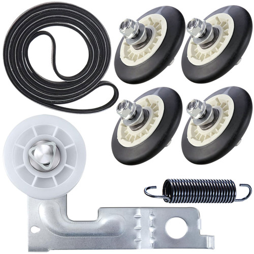 Kenmore 796.71412910 Dryer Belt Idler Pulley Rollers Shafts Kit