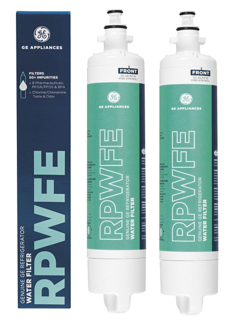 GE CFE28TP3MCD1 Genuine OEM Refrigerator Water Filter with Chip (2 Pack)