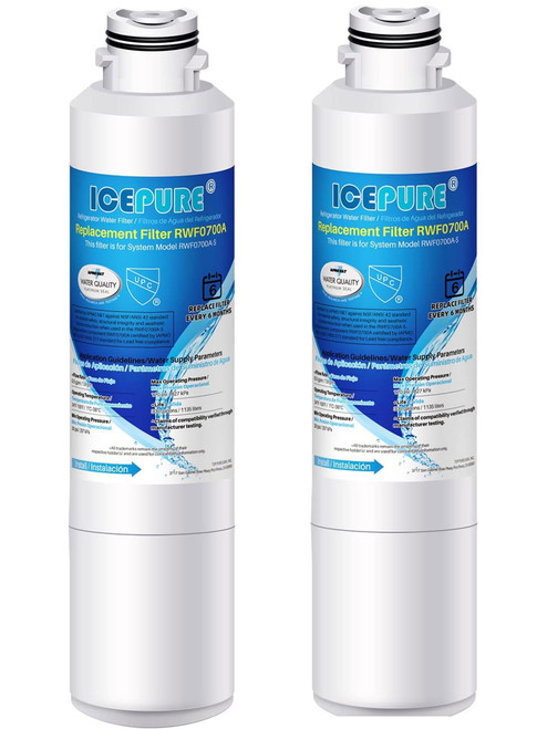 Samsung RF28JBEDBSG/AA-04 Premium NSF Refrigerator Water Filters (2 Pack)