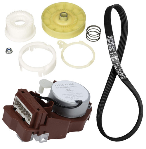 Whirlpool WTW4800BQ1 Washer Splutch Cam Basket Hub Shift Actuator and Drive Belt Kit