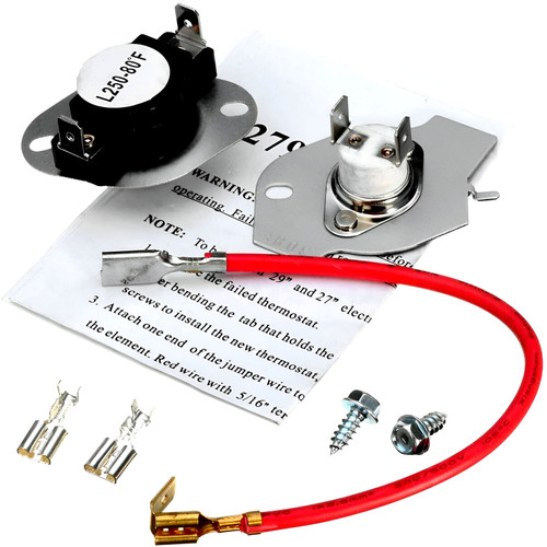 Maytag MEDC500VW0 Dryer thermal fuse (thermal cut-off) and high limit thermostat kit.