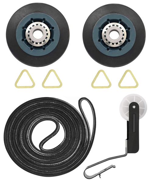 Dryer Heavy Duty Rollers Pulley Belt Kit for Model Kenmore 110C71492310