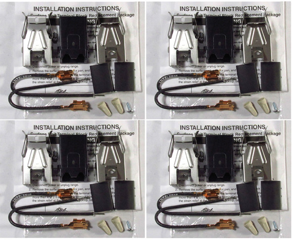 1058AH-W Genuine OEM Burner Receptacle Kit (4 Pack)