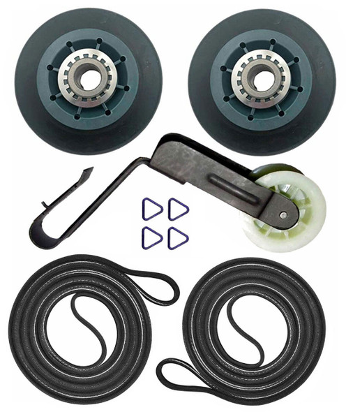 103.4267042 Kenmore Dryer Rollers Pulley and 2 Belts