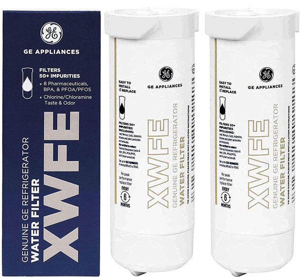 Xwfe Genuine Ge Refrigerator Water Filter (2 Pack)