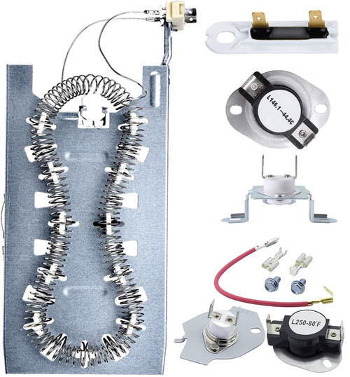 WED5800BW0 Dryer Heating Element Thermal and Thermostat Fuses
