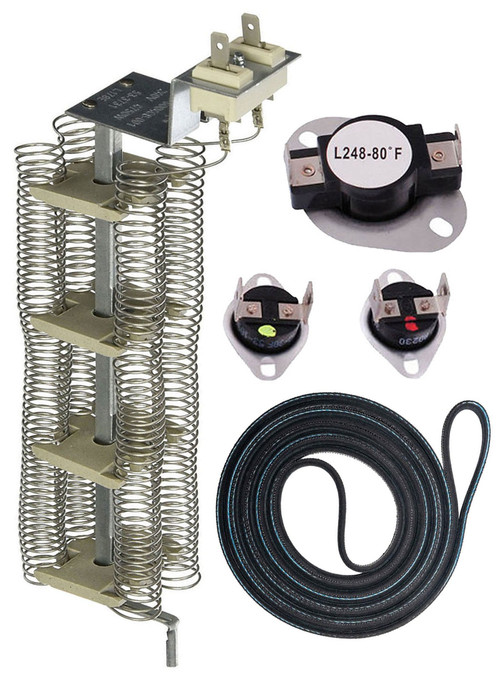YE216KA Magic Chef Dryer Heating Element Thermostat Belt Kit