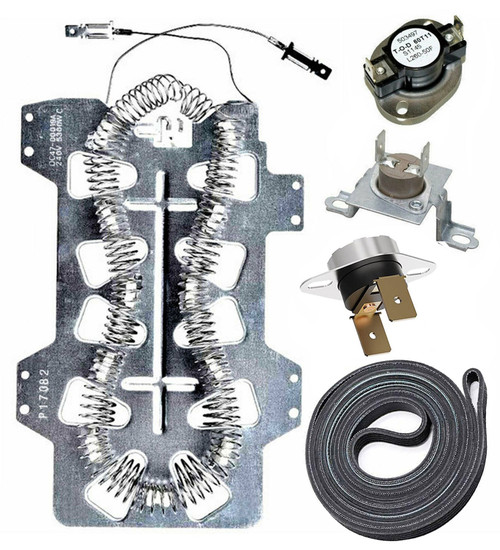 Samsung DV448AEP/XAA03 Dryer Heating Element & Thermal Fuses & Belt