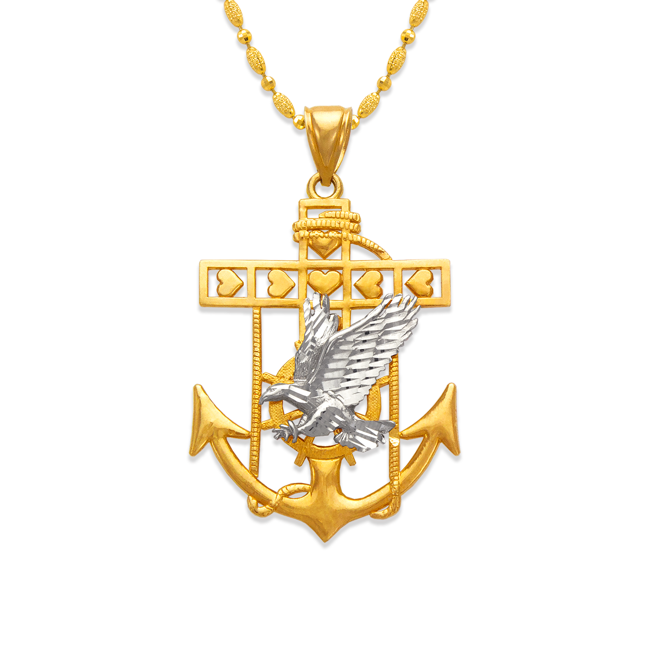 568-078 47mm Eagle Anchor Pendant 
