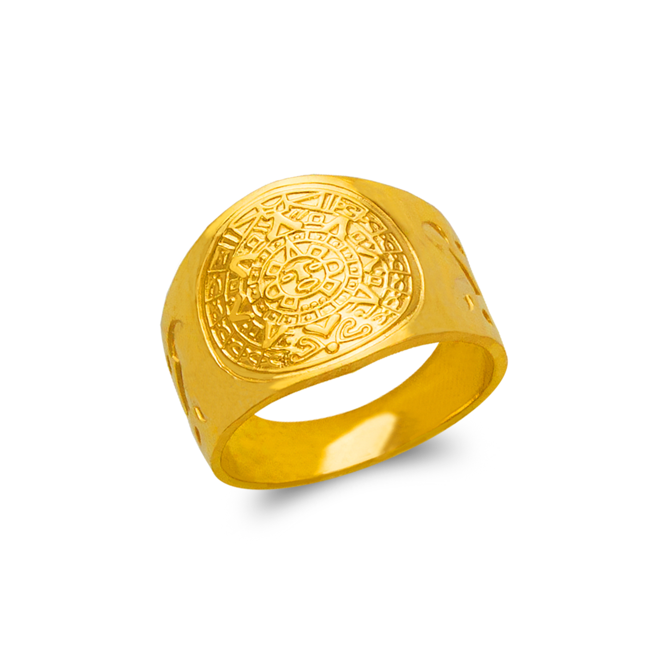 577101 Men's Aztec Ring Line Gold, Inc.