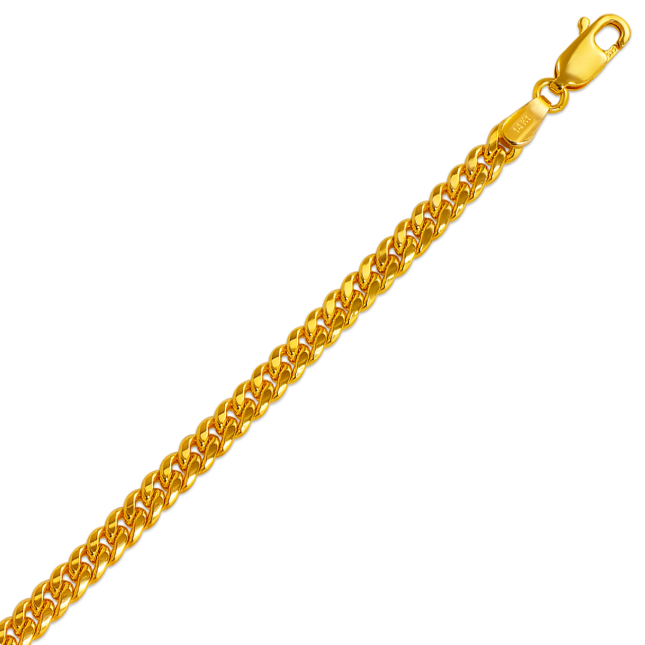 132-107S Miami Curb Chain - Line Gold, Inc.