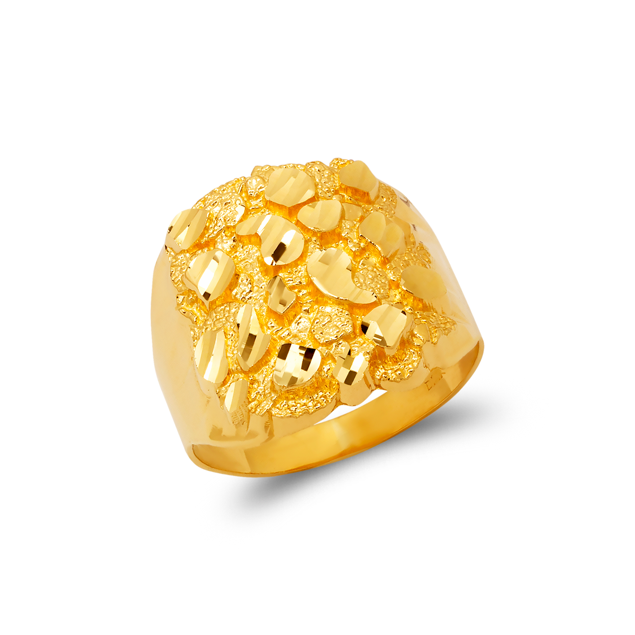 578-306 Men's Nugget Ring - Line Gold, Inc.