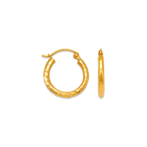 546-521S 2mm Round Tube Hoop Earrings