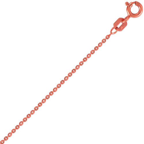 132-073RS Rolo Flat D/C Rose Chain