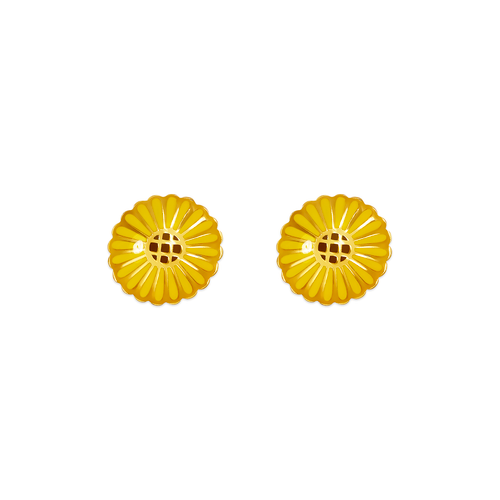 347-793 Flower Enamel Stud Earrings