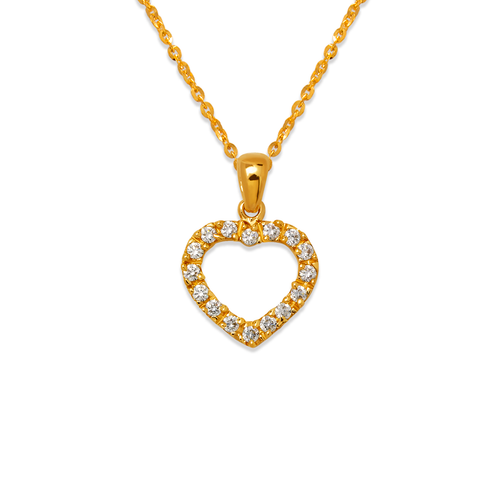 661-005 Heart CZ Pendant