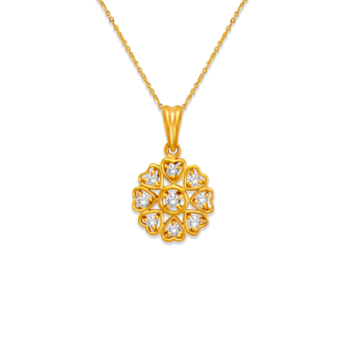 661-017 Flower CZ Pendant