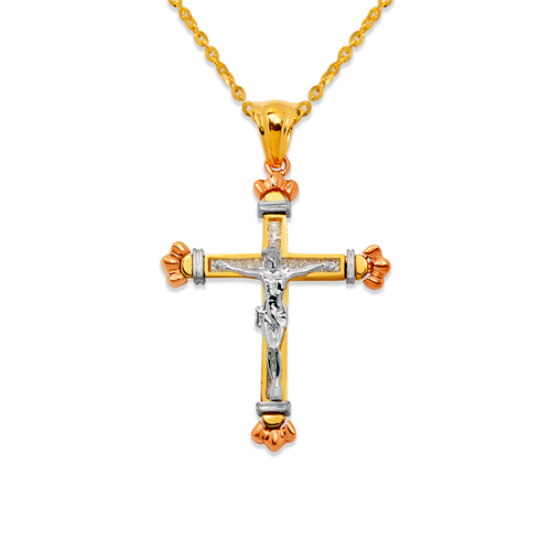 468-023 Jesus Cross CZ Pendant