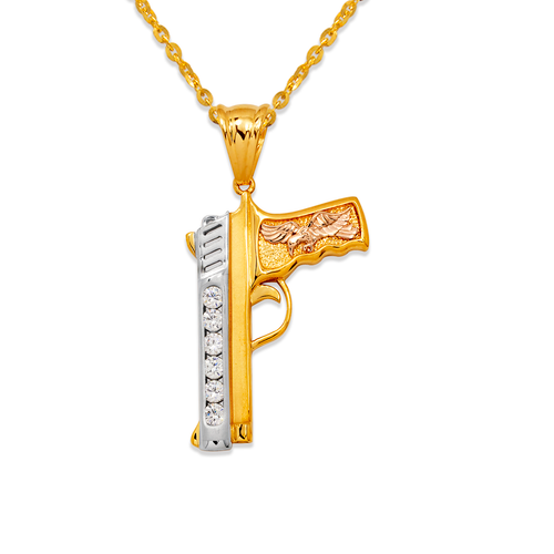 468-332 Fancy Handgun CZ Pendant