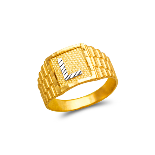 572-211 Mens Initial Ring