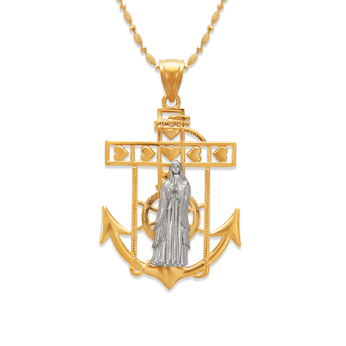 568-074B Virgin Mary Anchor Pendant