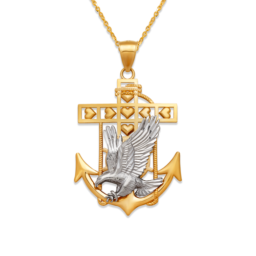 568-077 37mm Eagle Anchor Pendant