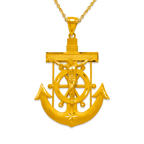 568-085 57mm Jesus Anchor Pendant