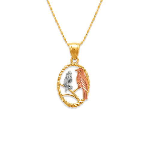 568-127 Two Doves on a Branch Pendant