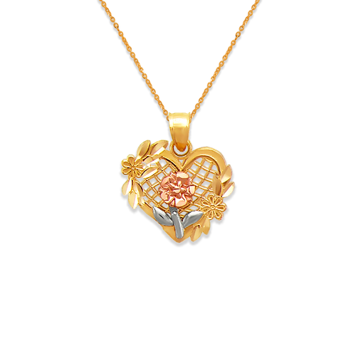 568-162 Rose Heart Pendant