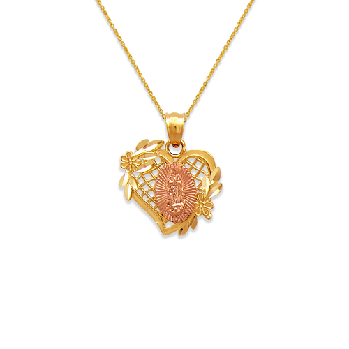 568-163 Guadalupe in Heart Pendant