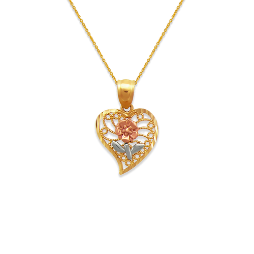 568-164 Rose Heart Pendant