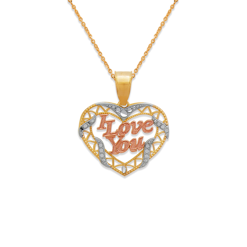 568-182 I Love You Heart Pendant