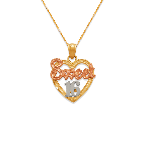 568-185 Sweet 16 Heart Pendant