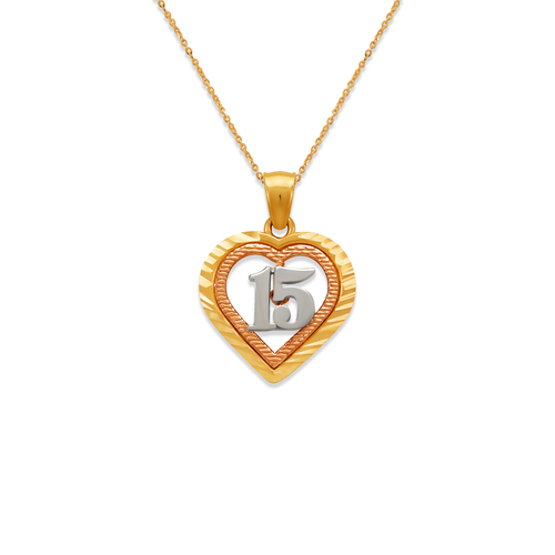 568-186 15 Anos Heart Pendant