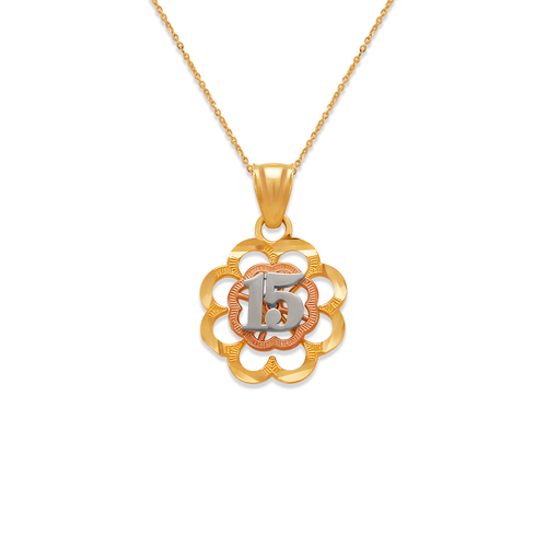 568-188 15 Anos Flower Pendant