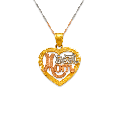 568-276 Best Mom Heart Pendant