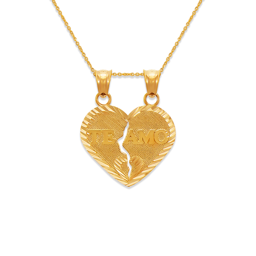 568-290 21mm Two-Piece Te Amo Heart Pendant