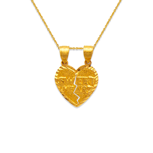 568-292 Two-Piece Sweet Heart Pendant